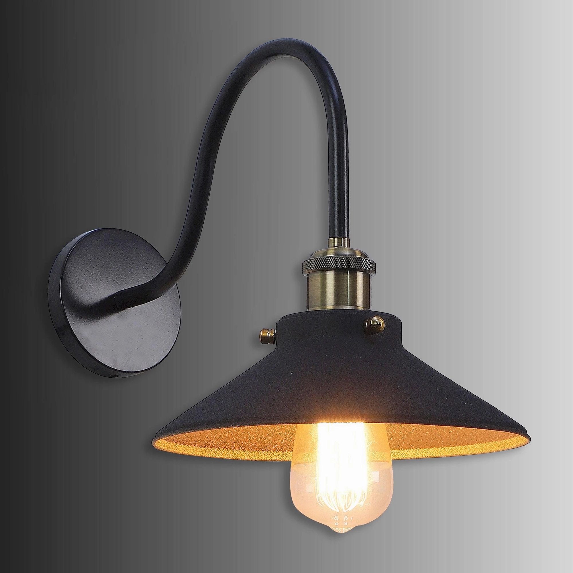 Ancient Black Metal Wall Light by SS Lightings