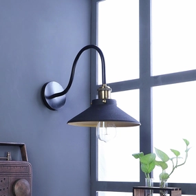 Ancient Black Metal Wall Light by SS Lightings vintage desk lamp