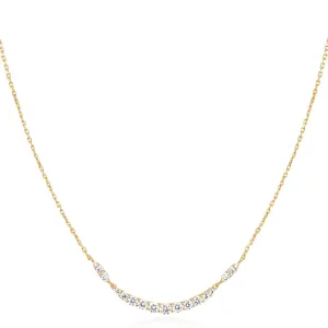 Ania Haie Gold Arc Pavé Necklace N056-02G Ania Haie Jewellery