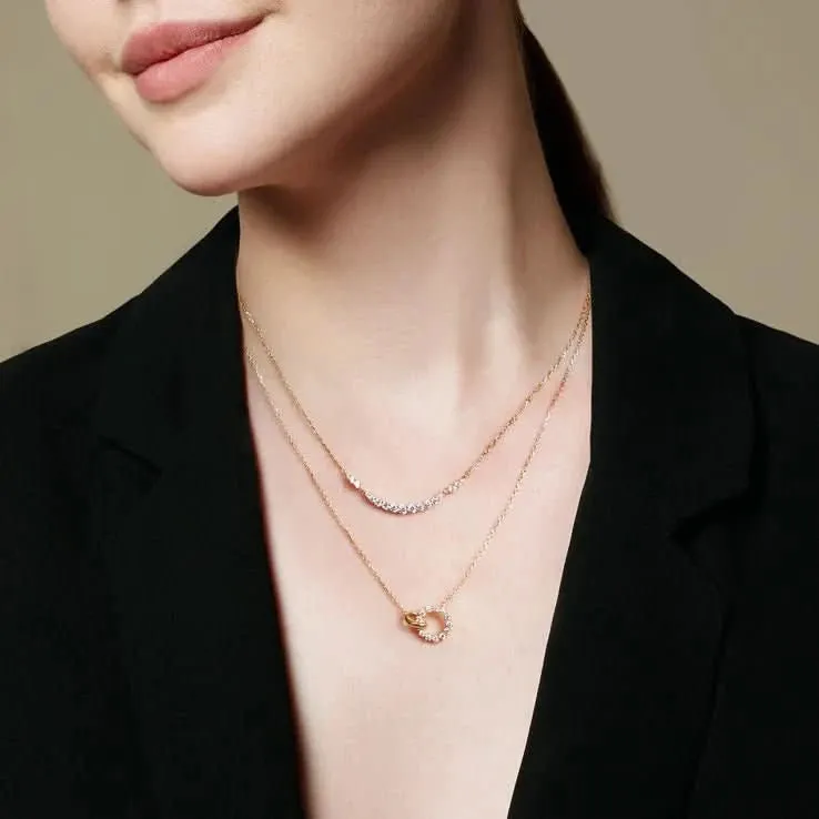 Ania Haie Gold Arc Pavé Necklace N056-02G Ania Haie Jewellery