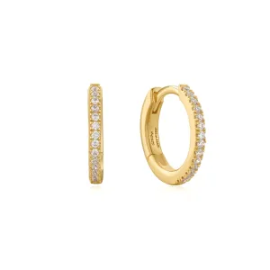 Ania Haie Gold Classic Pavé Huggies E060-02G Ania Haie Jewellery