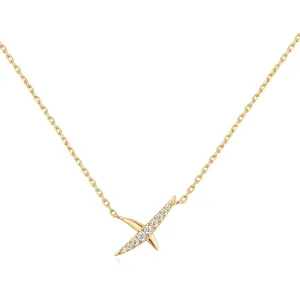Ania Haie Gold Kiss Pavé Necklace N057-01G Ania Haie Jewellery