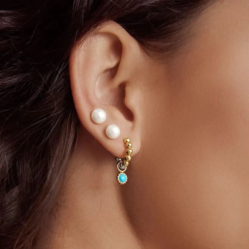 Ania Haie Gold Malachite Turquoise Earring Charm EC060-03G Ania Haie Jewellery