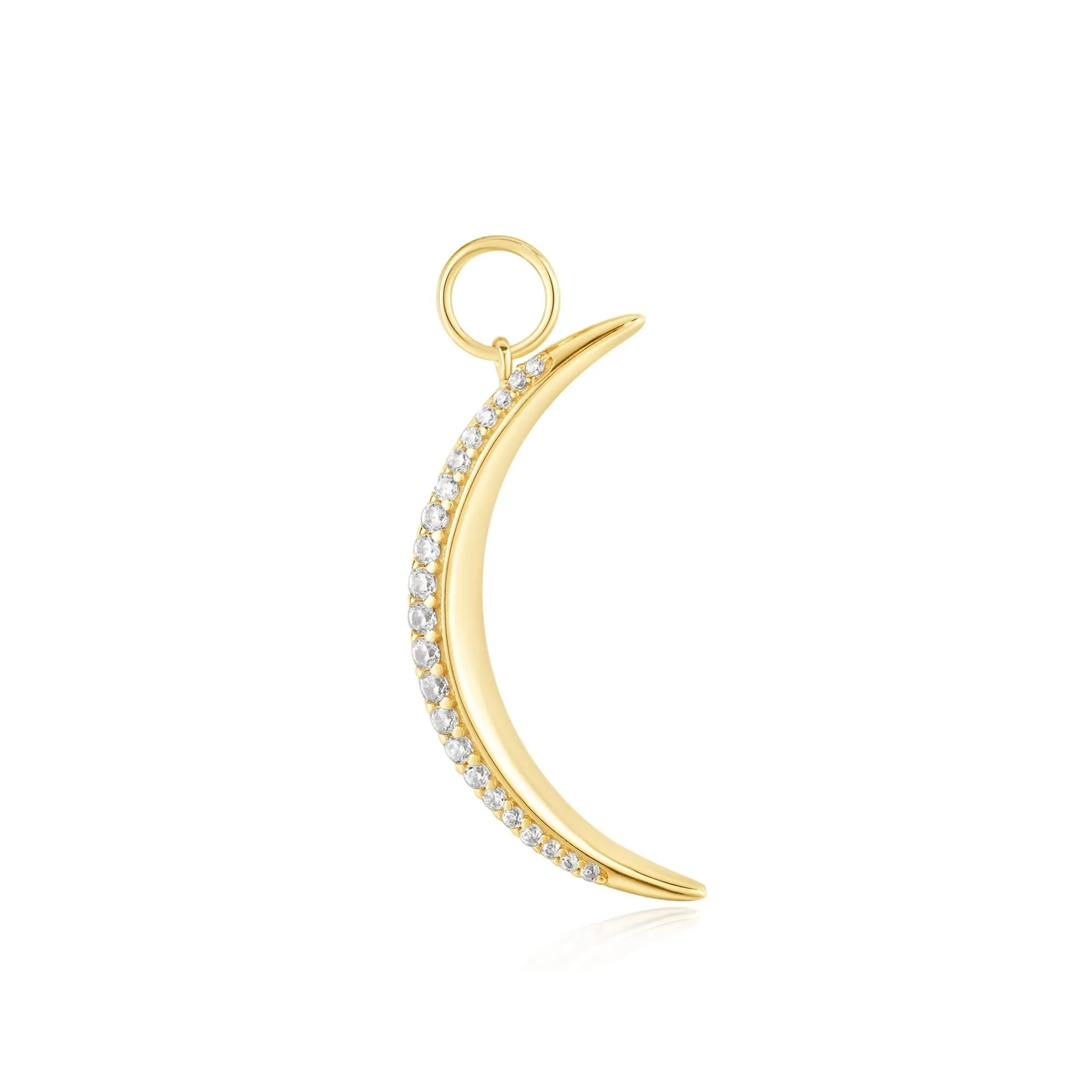 Ania Haie Gold Moon Pavé Earring Charm EC060-01G Ania Haie Jewellery