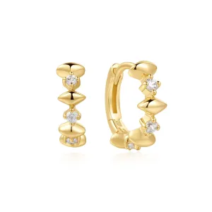 Ania Haie Gold Sparkle Huggies E061-05G Ania Haie Jewellery