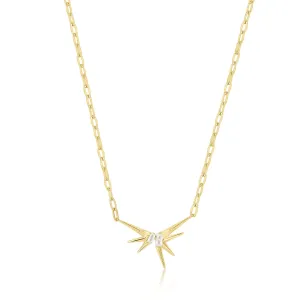 Ania Haie Gold Sparkle Spike Pendant Necklace N053-01G Ania Haie Jewellery