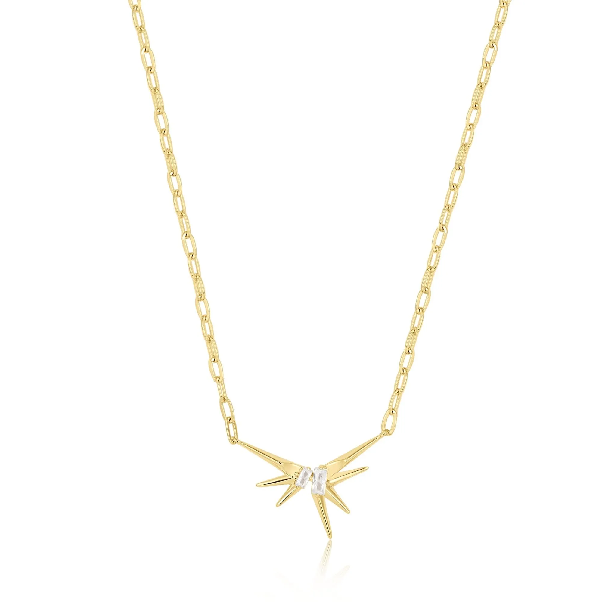 Ania Haie Gold Sparkle Spike Pendant Necklace N053-01G Ania Haie Jewellery