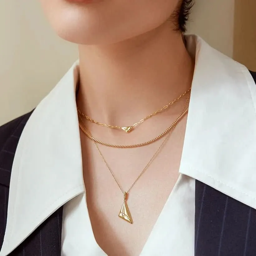 Ania Haie Gold Triangle Pendant Necklace N059-04G Ania Haie Jewellery