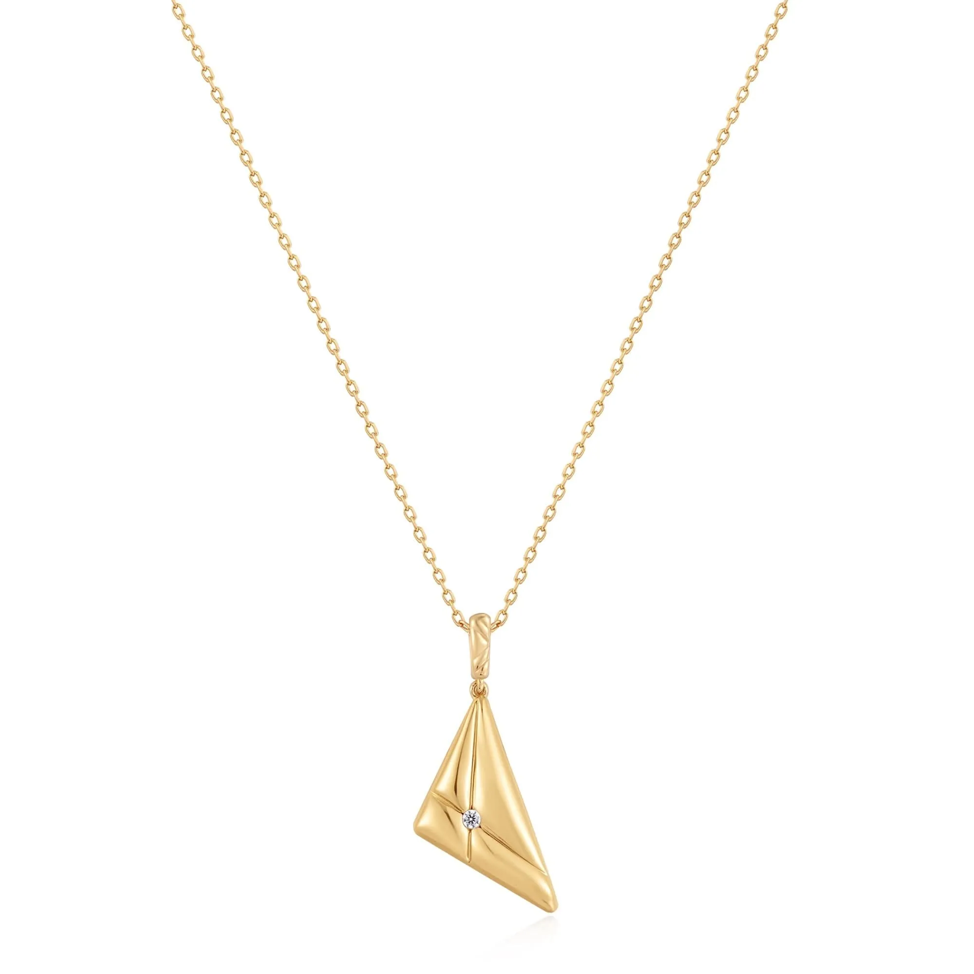 Ania Haie Gold Triangle Pendant Necklace N059-04G Ania Haie Jewellery