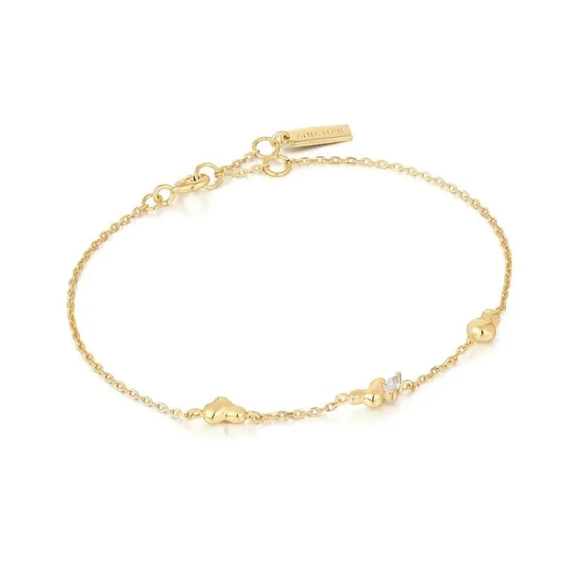 Ania Haie Gold Twisted Wave Chain Bracelet B050-01G Ania Haie Jewellery