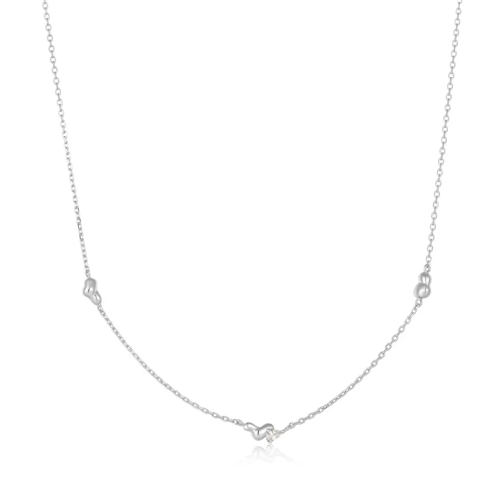 Ania Haie Jewellery Taking Shape - Silver Twist Wave Chain Necklace