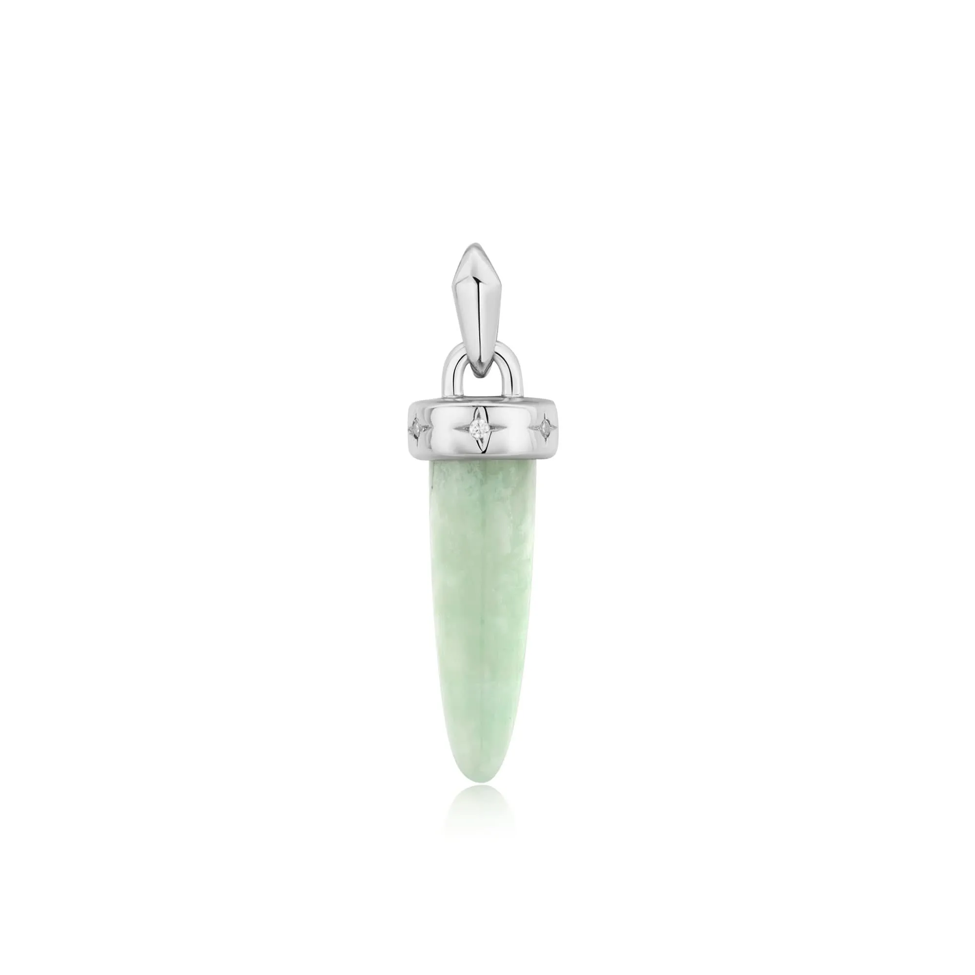 Ania Haie Silver Amazonite Drop Charm NC055-08H Ania Haie Jewellery