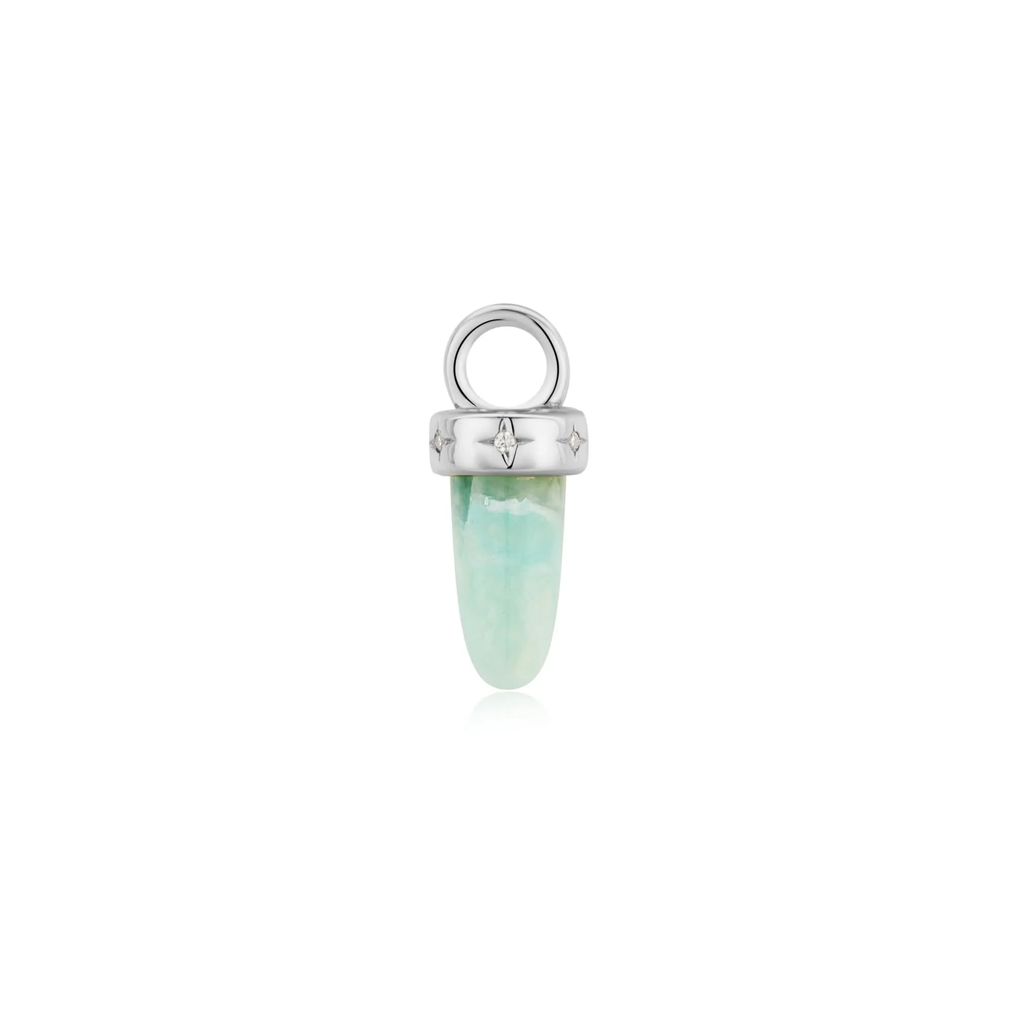 Ania Haie Silver Amazonite Drop Earring Charm EC055-03H Ania Haie Jewellery