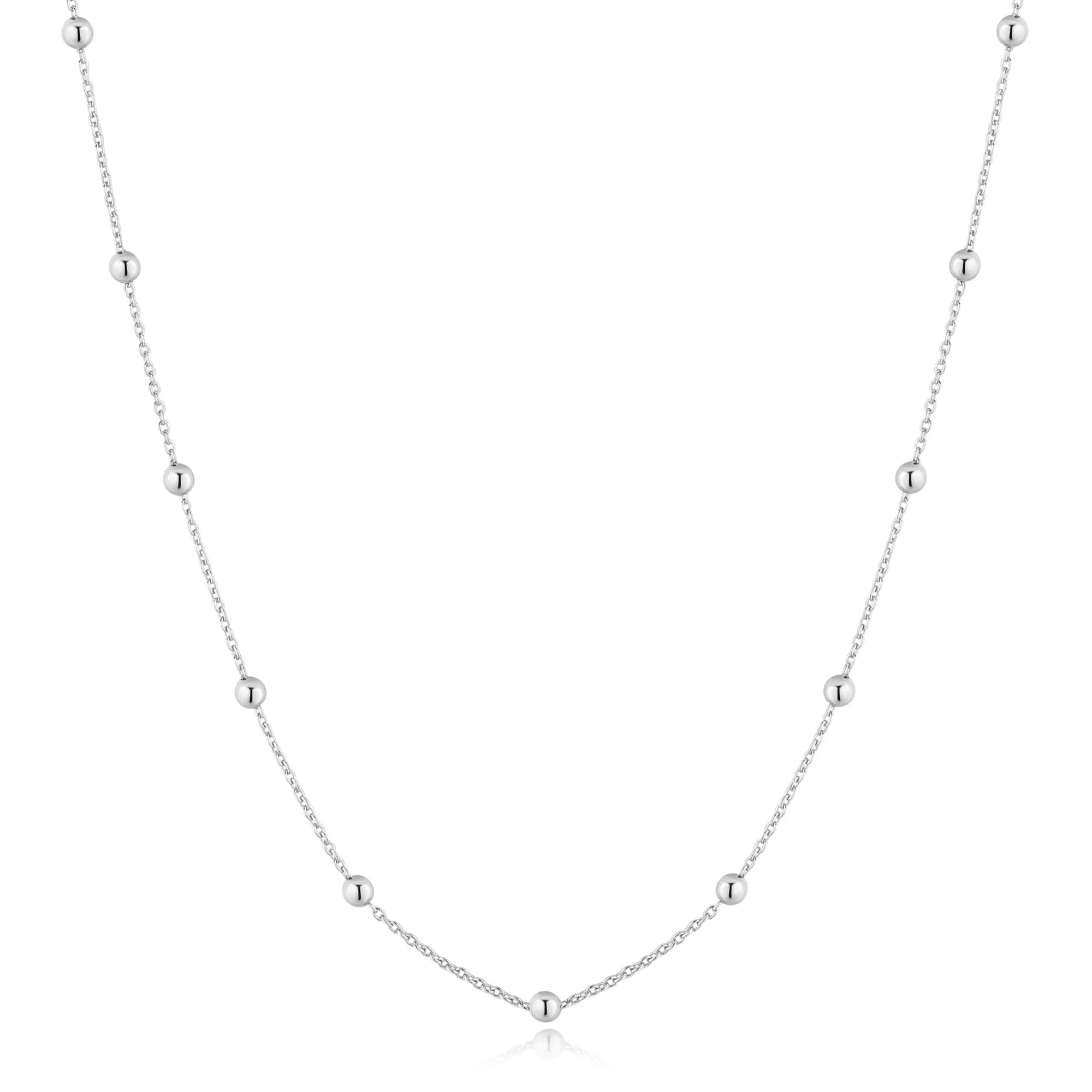 Ania Haie Silver Bobble Long Chain Necklace N060-04H Ania Haie Jewellery