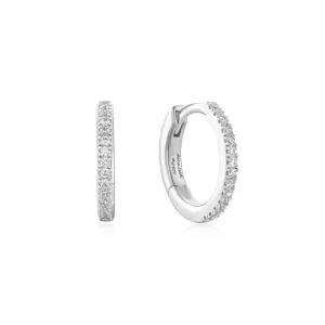 Ania Haie Silver Classic Pavé Huggies E060-02H Ania Haie Jewellery