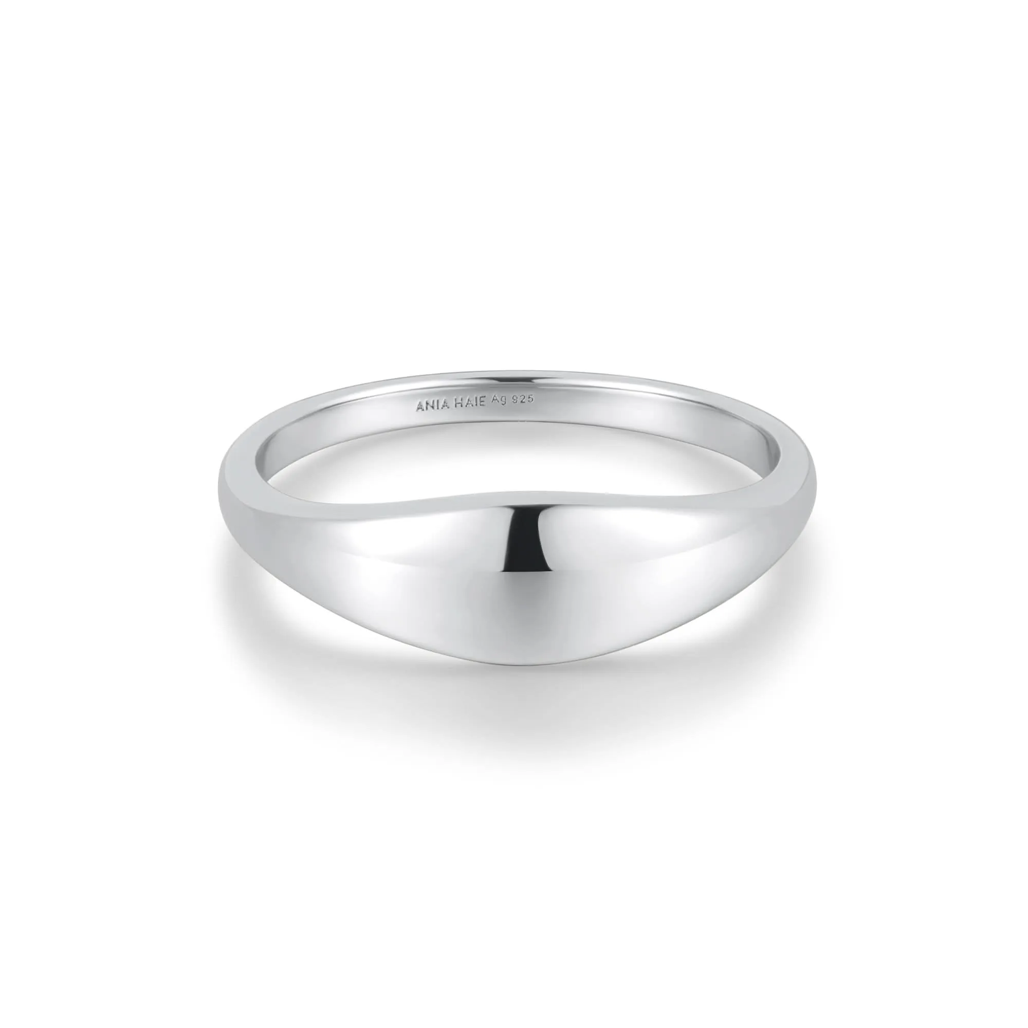 Ania Haie Silver Dome Plain Ring R058-05H Ania Haie Jewellery
