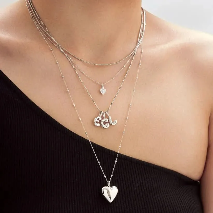 Ania Haie Silver E Letter Charm NC060-17H Ania Haie Jewellery