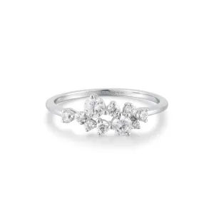 Ania Haie Silver Flower Cluster Pavé Ring R058-02H Ania Haie Jewellery