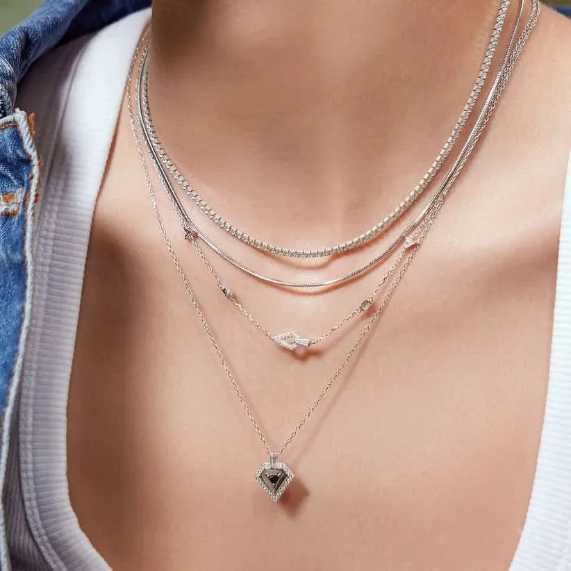 Ania Haie Silver Geometric Necklace N059-05H Ania Haie Jewellery