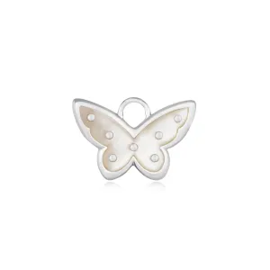 Ania Haie Silver Mother Of Pearl Butterfly Earring Charm EC055-04H Ania Haie Jewellery