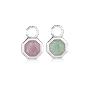 Ania Haie Silver Octagon Gemstone Earring Charm EC055-02H Ania Haie Jewellery