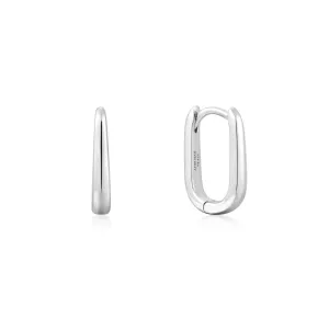 Ania Haie Silver Oval Huggies E059-09H Ania Haie Jewellery