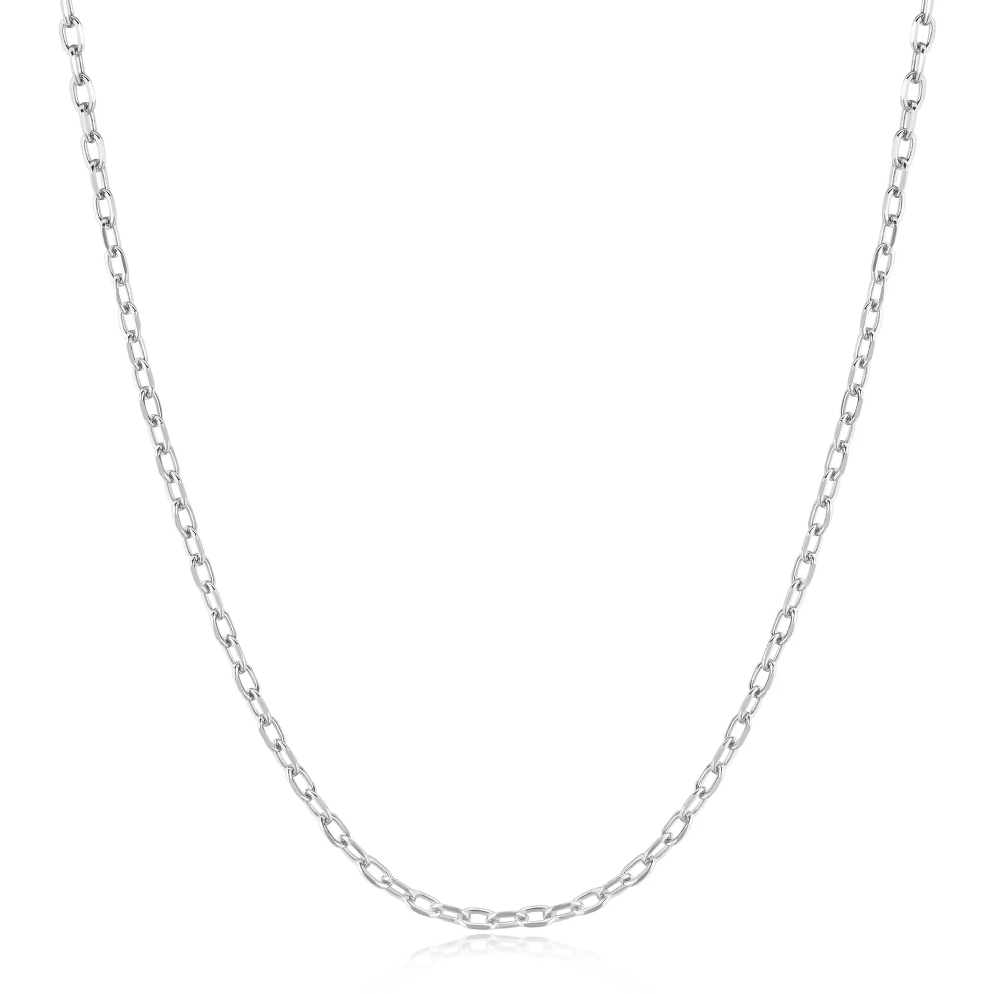 Ania Haie Silver Rectangle Link Chain Necklace N060-03H Ania Haie Jewellery