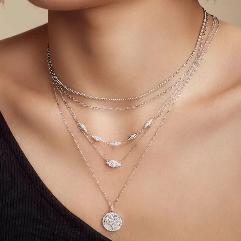 Ania Haie Silver Rectangle Link Chain Necklace N060-03H Ania Haie Jewellery