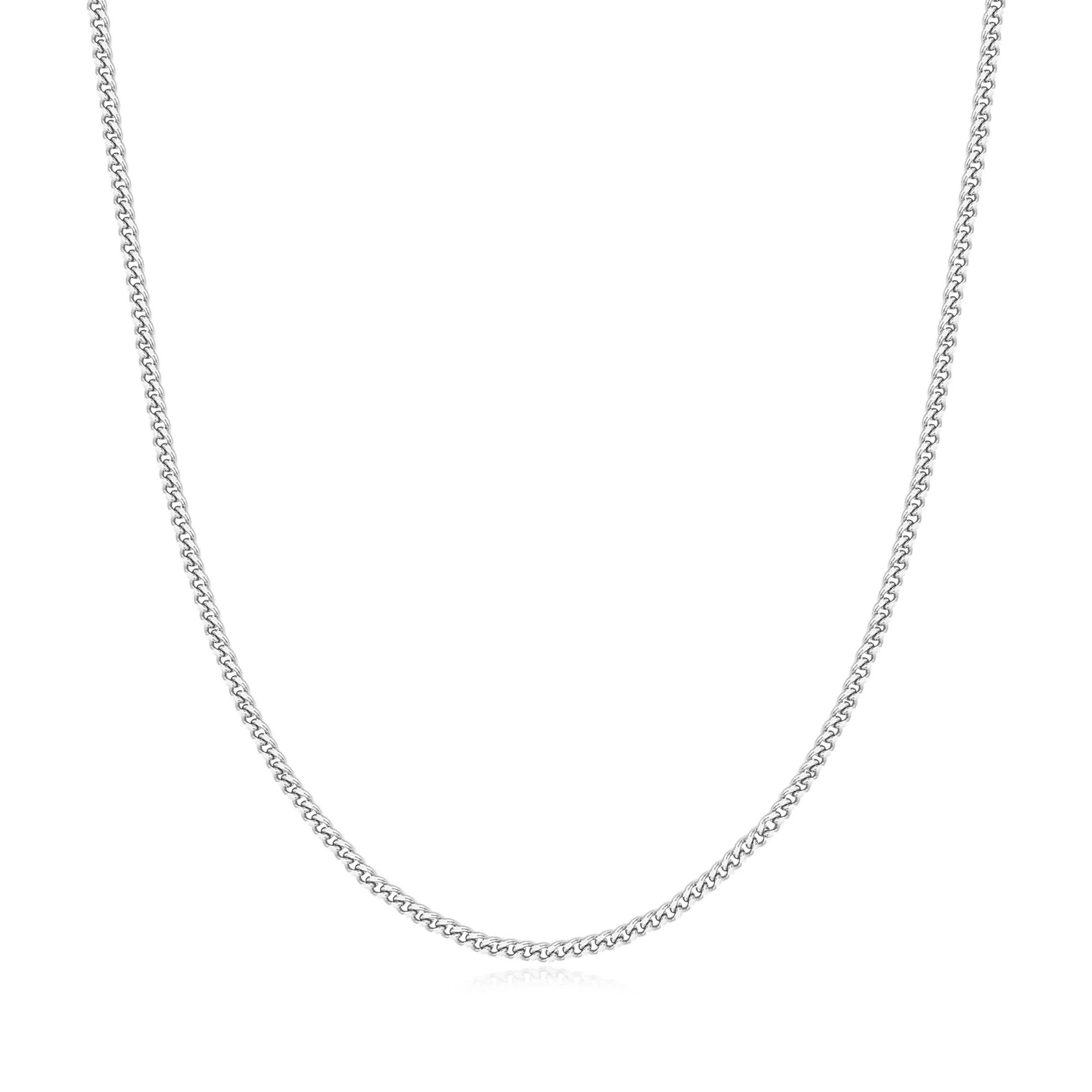 Ania Haie Silver Shiny Curb Necklace N059-07H Ania Haie Jewellery