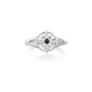 Ania Haie Silver Star Signet Ring R059-06H Ania Haie Jewellery