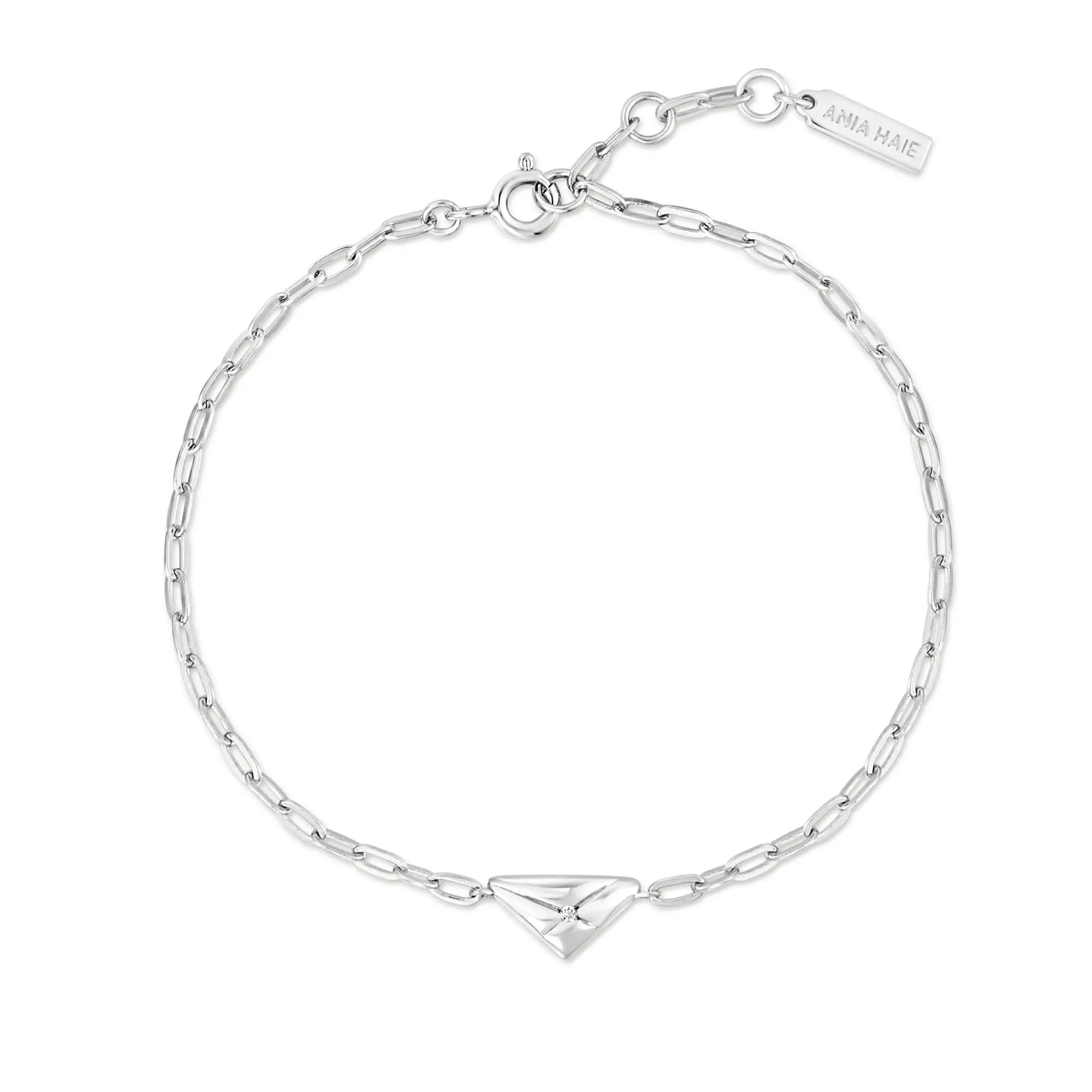 Ania Haie Silver Triangle Kiss Bracelet B059-01H Ania Haie Jewellery
