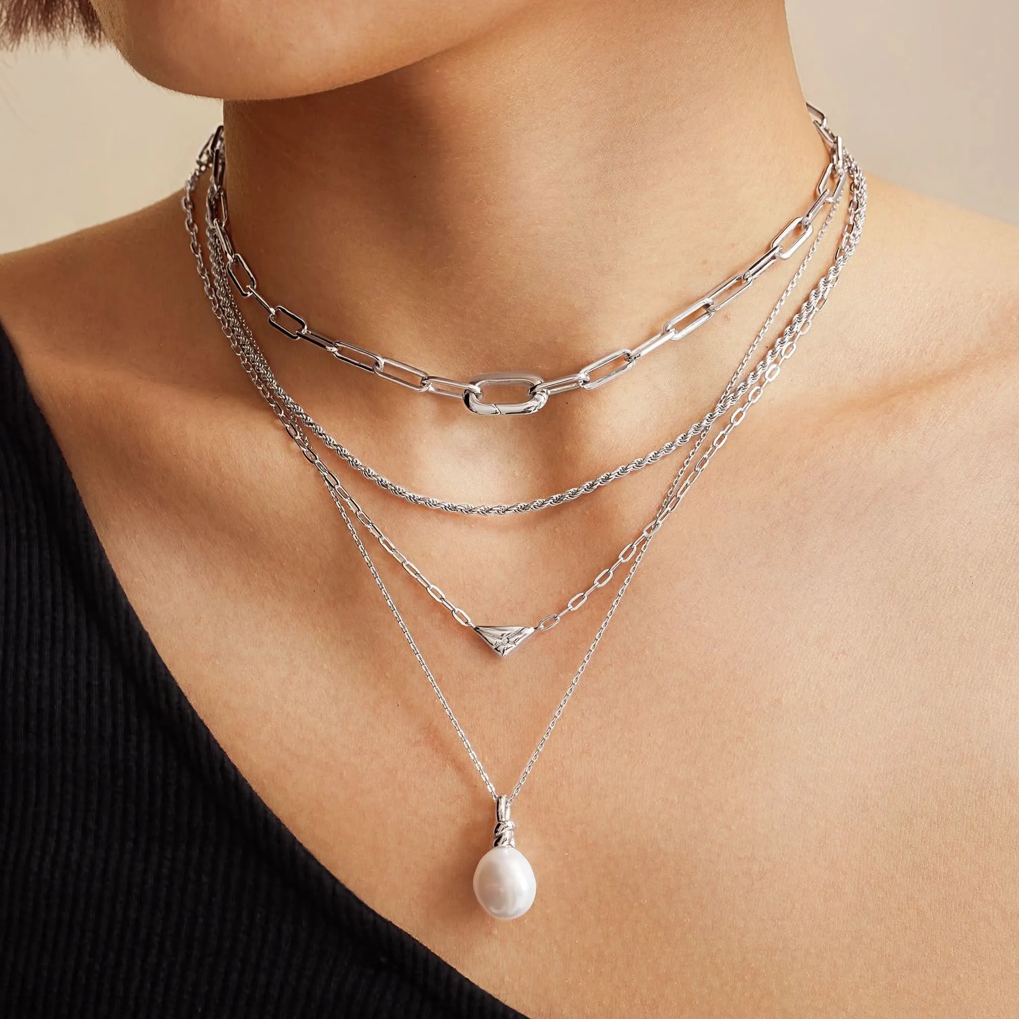 Ania Haie Silver Triangle Necklace N059-02H Ania Haie Jewellery