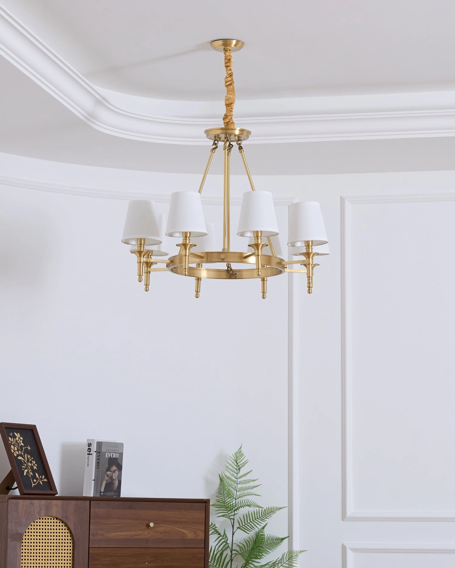 Antique Brass Chandelier