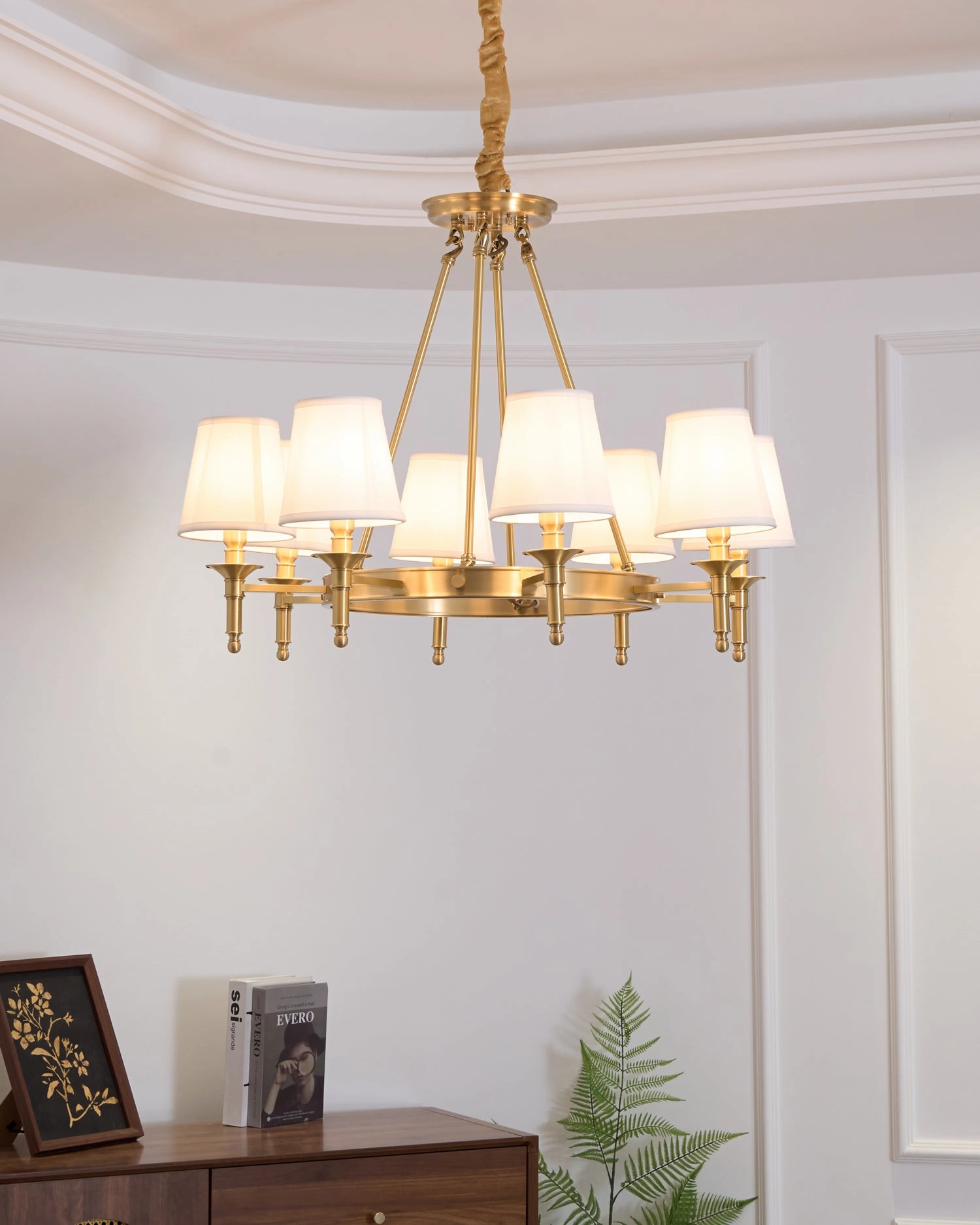 Antique Brass Chandelier