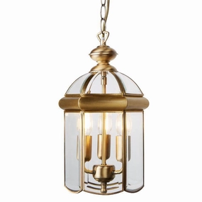 Antique Brass Domed 3 Light Lantern Ceiling Light minimalist ceiling light