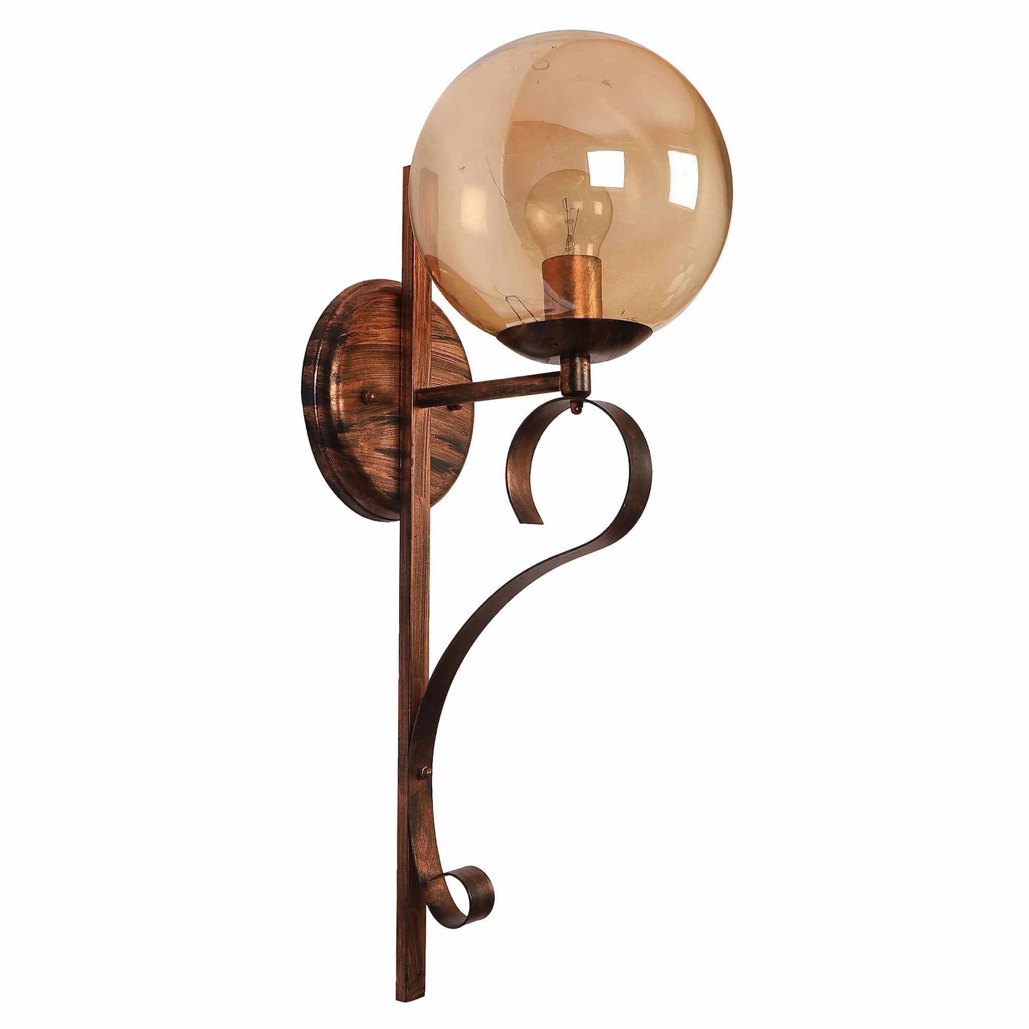 Antique Copper And Gold Iron Wall Lights