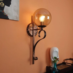 Antique Copper And Gold Iron Wall Lights vintage desk lamp