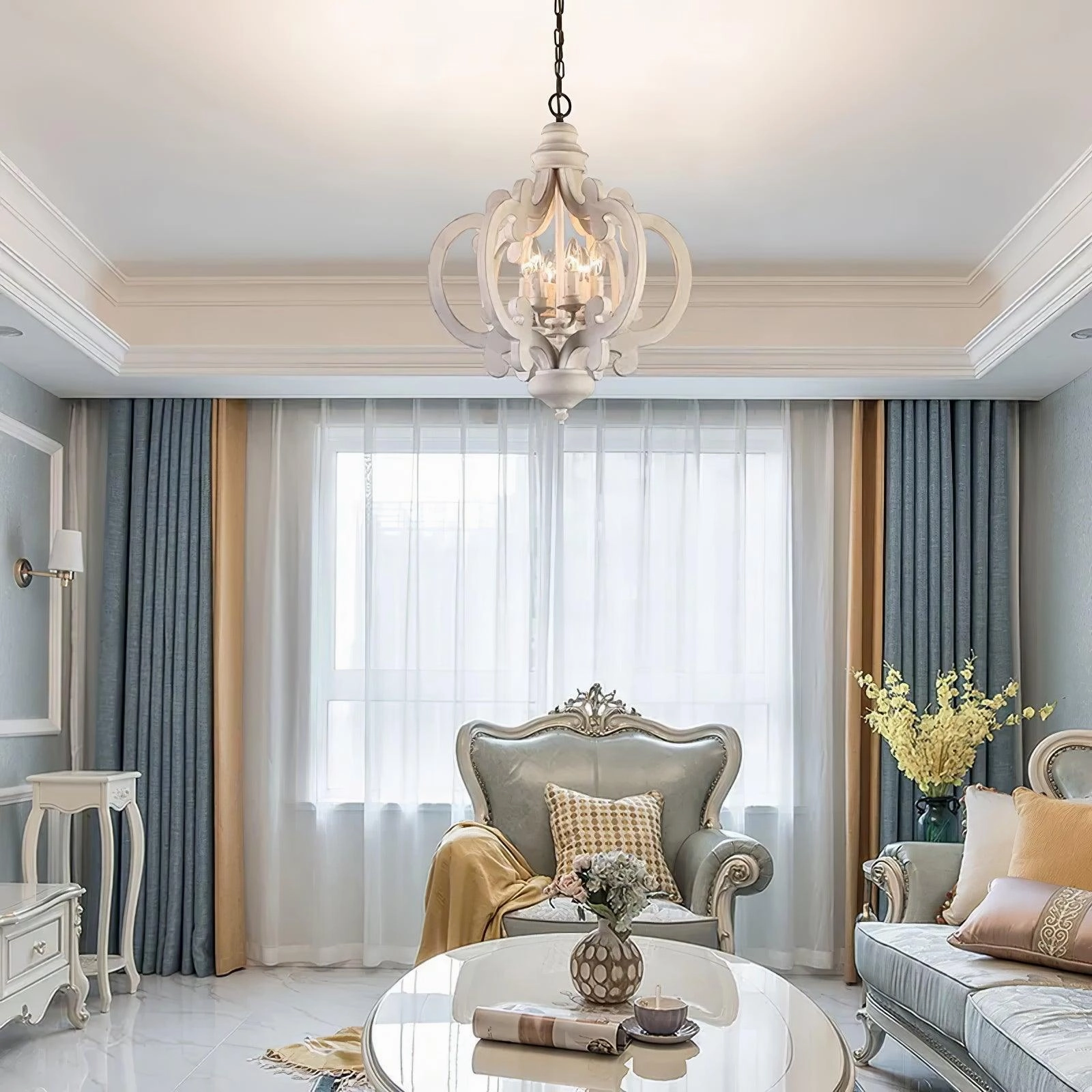 Antique White Style Chandelier