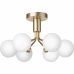 APIALES 6 LOFTSLAMPE BRSTET MESSING/OPAL ceramic table lamp