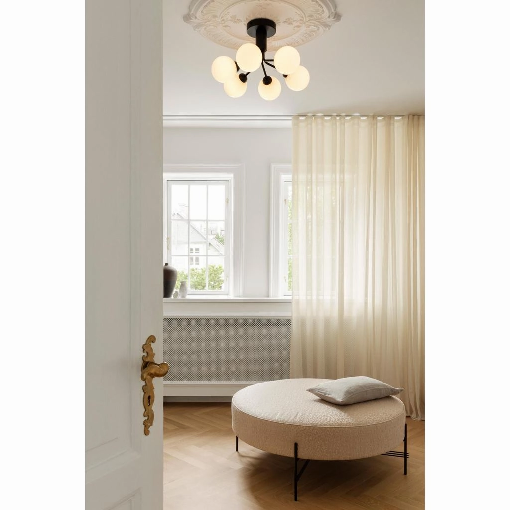 APIALES 6 LOFTSLAMPE SATINSORT/OPAL