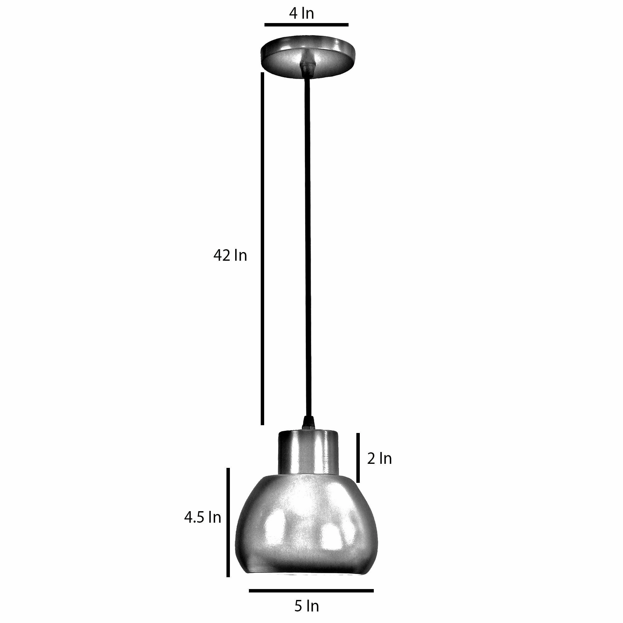 Apple Grey Metal Hanging Light by SS Lightings