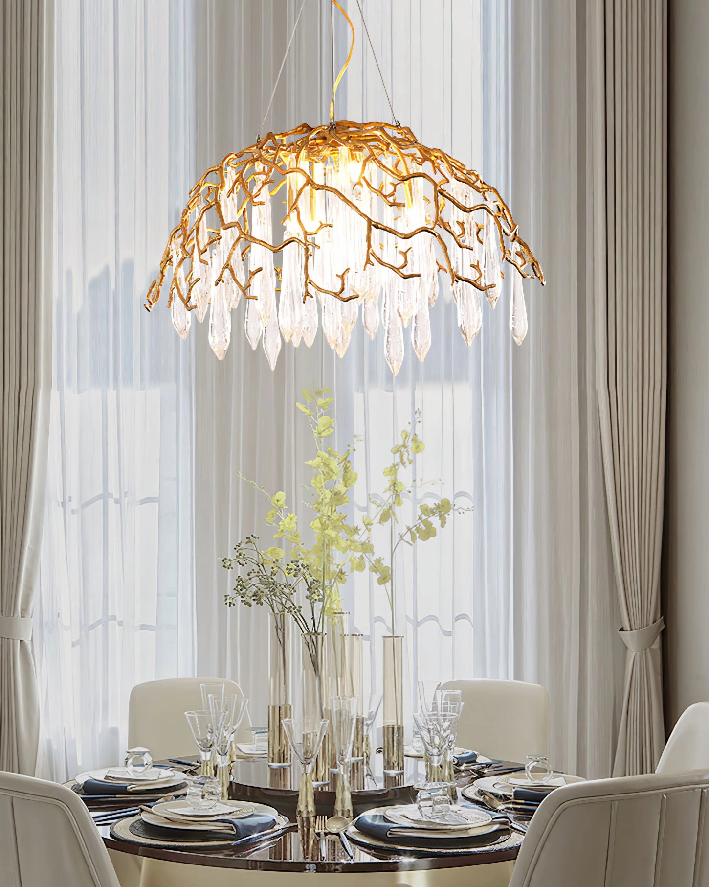 Aqua Dome Chandelier