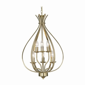 Araba 6 Light Antique Brass Pendant Ceiling Light modern ceiling lamp