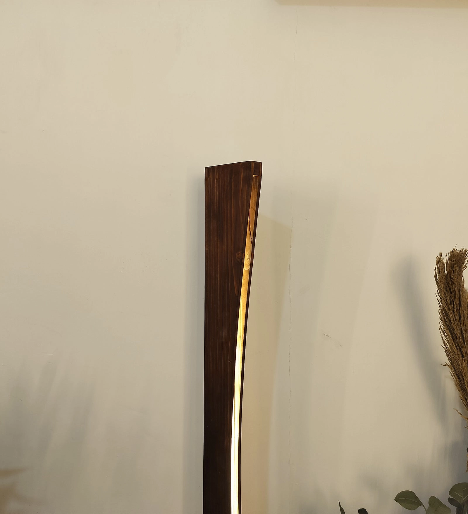 Arc LED Wooden Floor Lamp (BULB NOT INCLUDED)