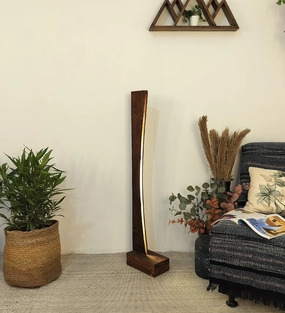 Arc LED Wooden Floor Lamp (BULB NOT INCLUDED) garden LED light