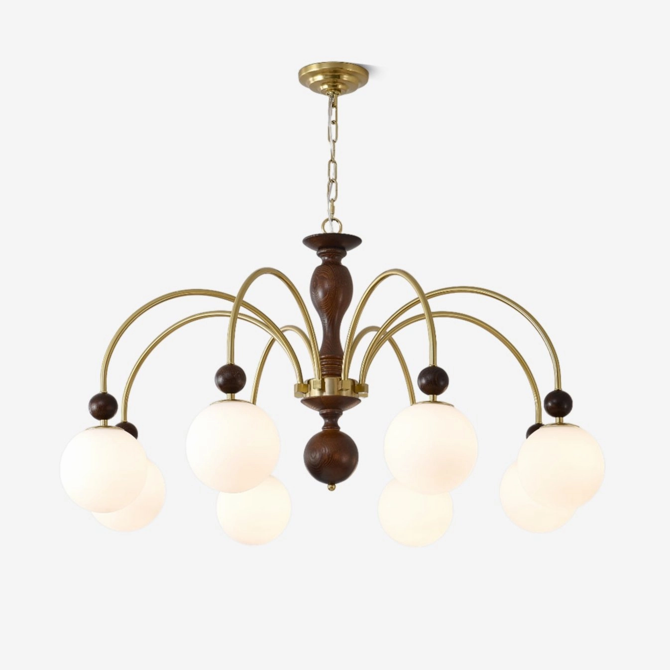 Archway Walnut Color Chandelier modern modeling table light