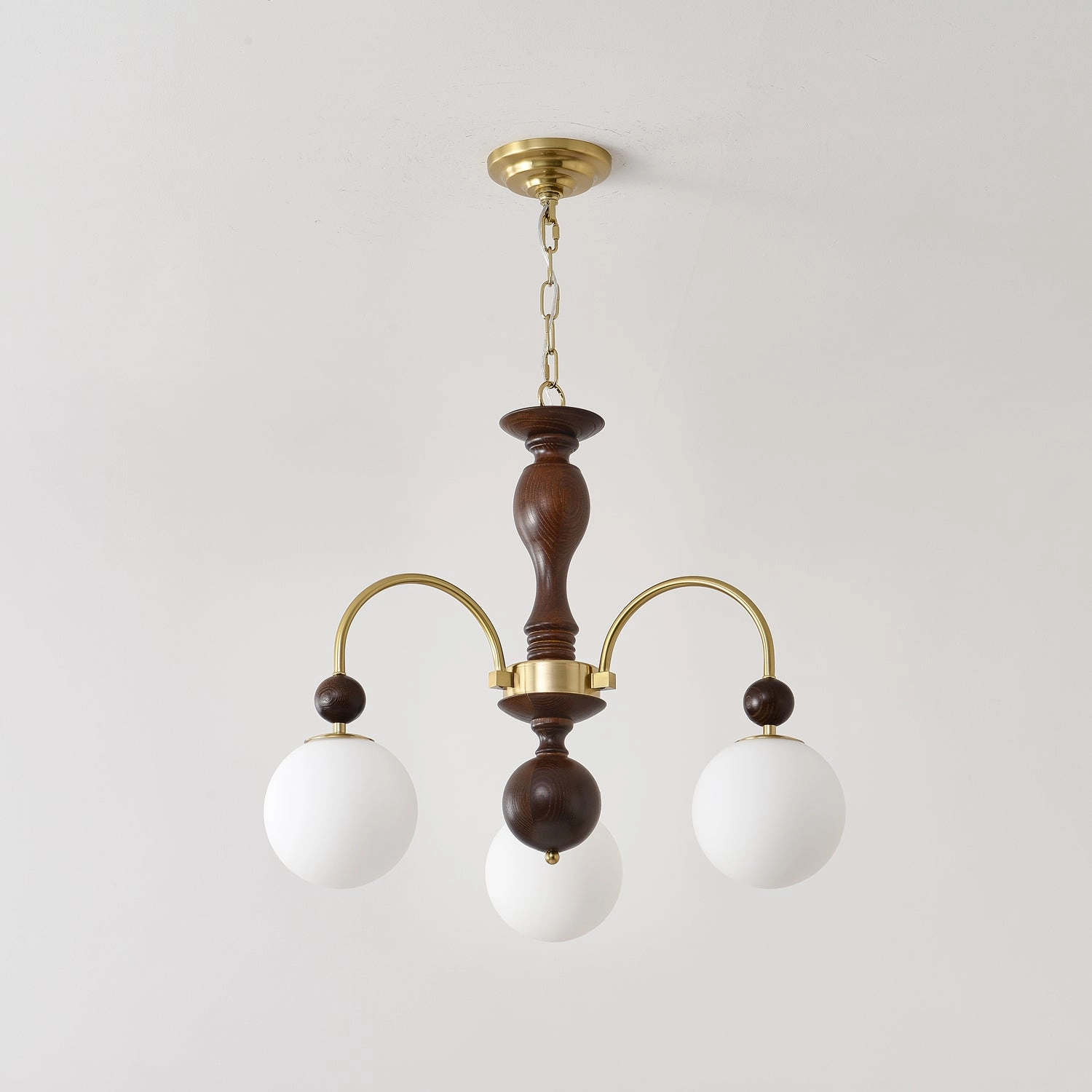 Archway Walnut Color Chandelier
