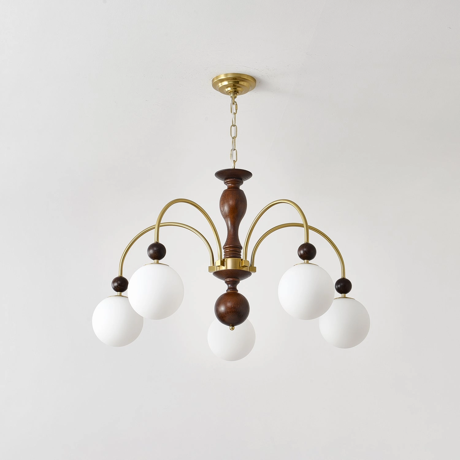 Archway Walnut Color Chandelier