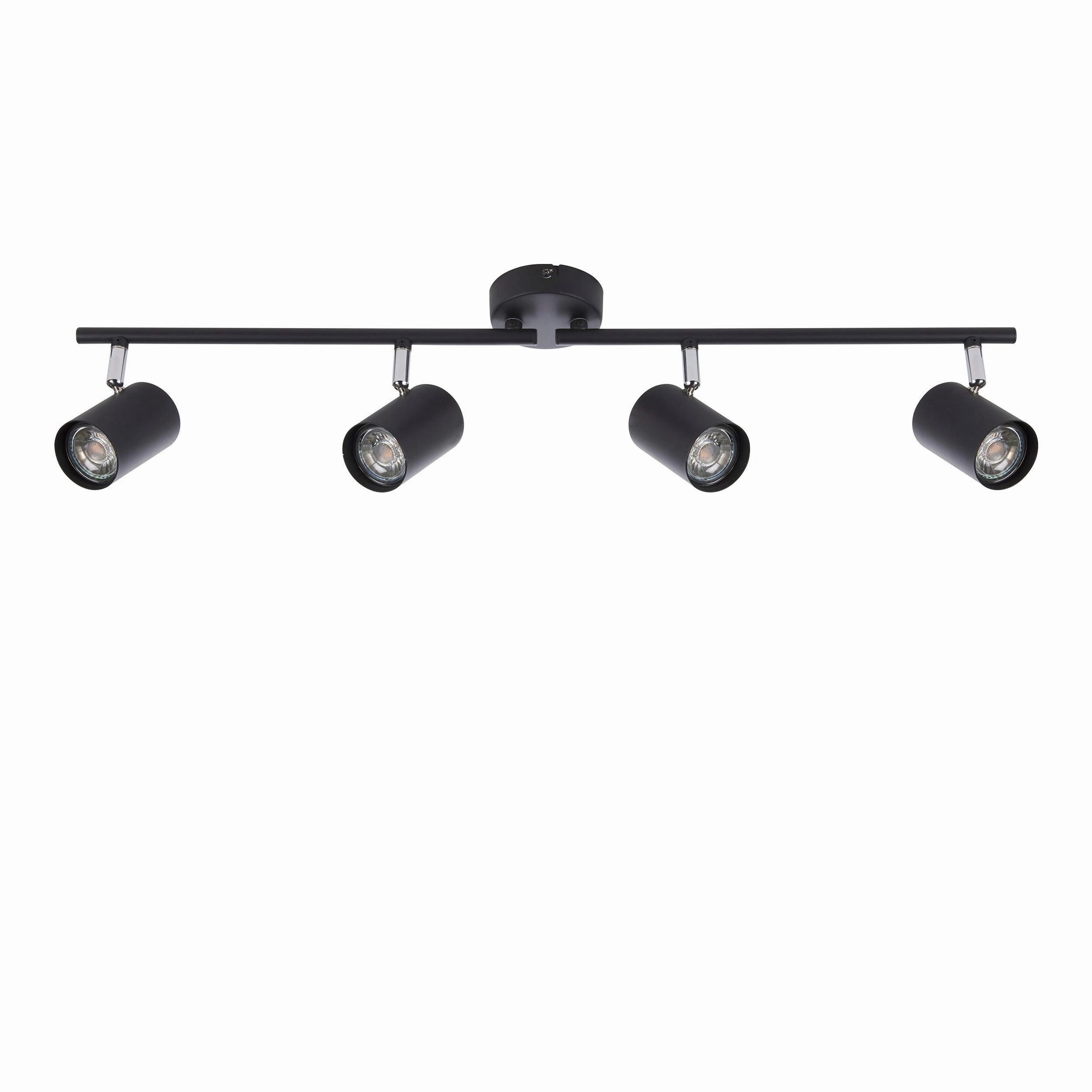 Arezzo 4 Light Black Bar Spotlight 35W