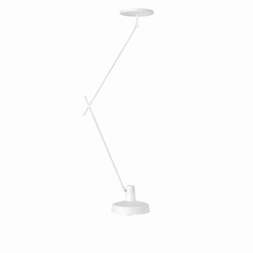 Arigato Loftlampe Lang Hvid ceramic table lamp